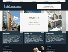 Tablet Screenshot of dbinvestments.pl